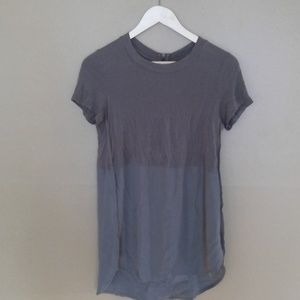 Mossimo Shirt - solid top/semi-sheer bottom (1 gre